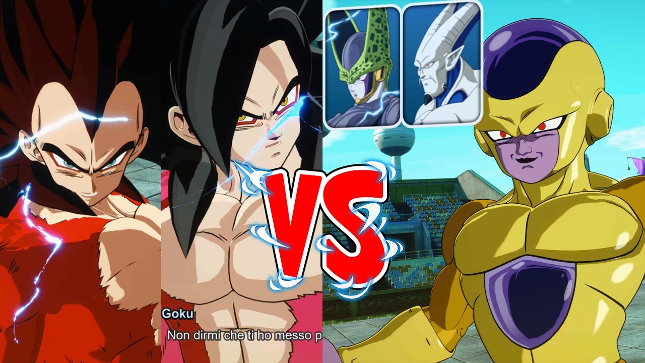 Sparking! Zero: Goku SSJ4&Vegeta SSJ4 vs Golden Freezer/Cell Super Perfetto/Super I-Shinron
