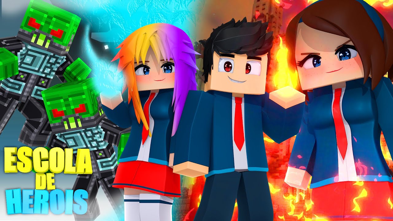 Minecraft: ESCOLA DE HEROIS 3 - FILME COMPLETO &lsaquo;&lsaquo; P3DRU &rsaquo;&rsaquo;