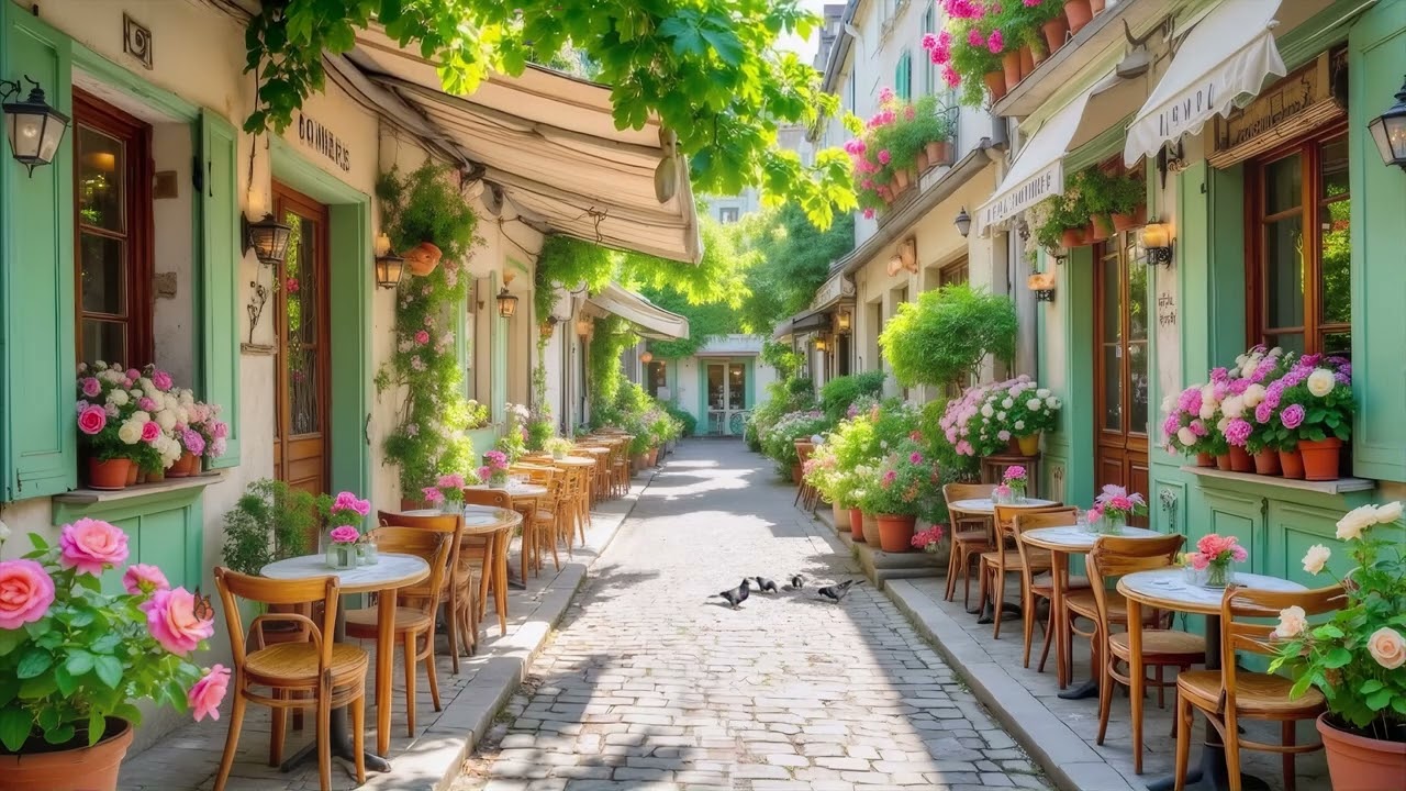 Spring Morning Soft Jazz Music - Jazz Relaxing Music in Warm Coffee Shop Ambience for Study & Work