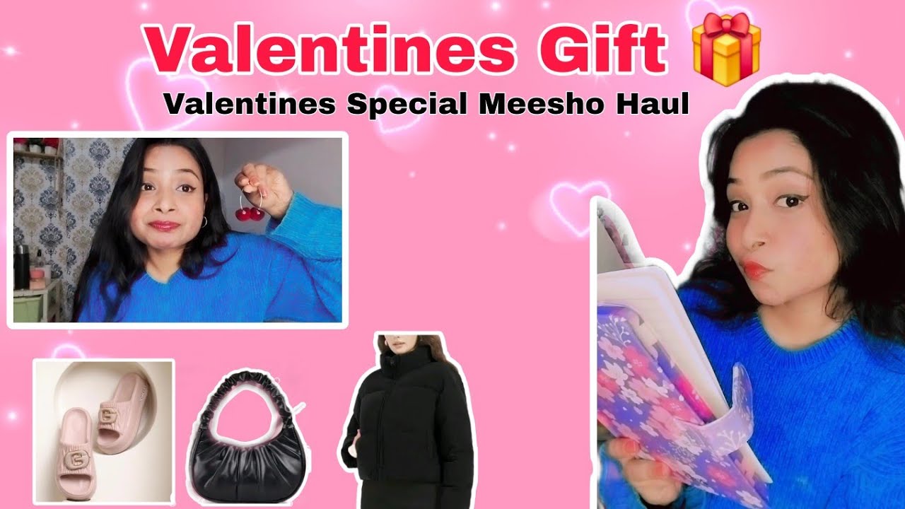 Valentine Special 😍 Meesho Haul | Earrings, Jackets, Bags Under ₹499 | Gift Ideas 💡