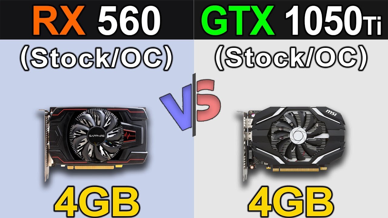RX 560 Vs. GTX 1050 Ti | Stock and Overclock | New Games Benchmarks