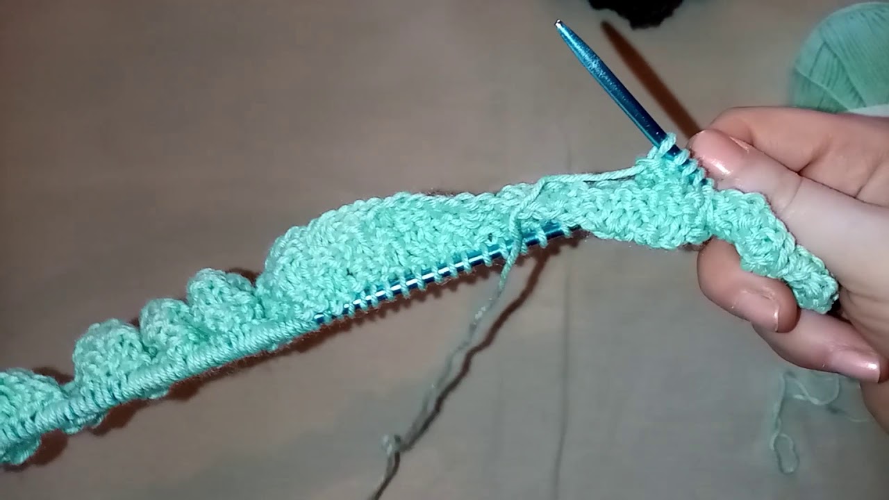 #tricot : Bordure enroulée
