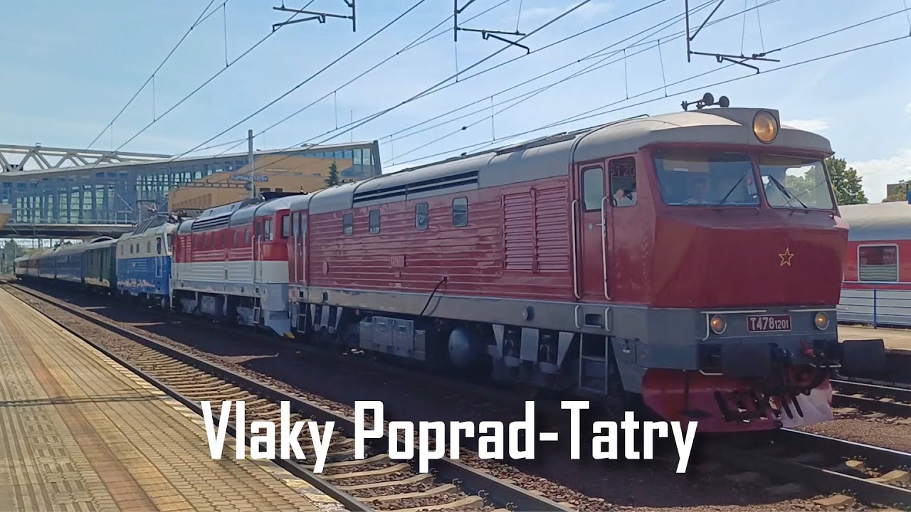 Vlaky Poprad-Tatry 26.5.2024