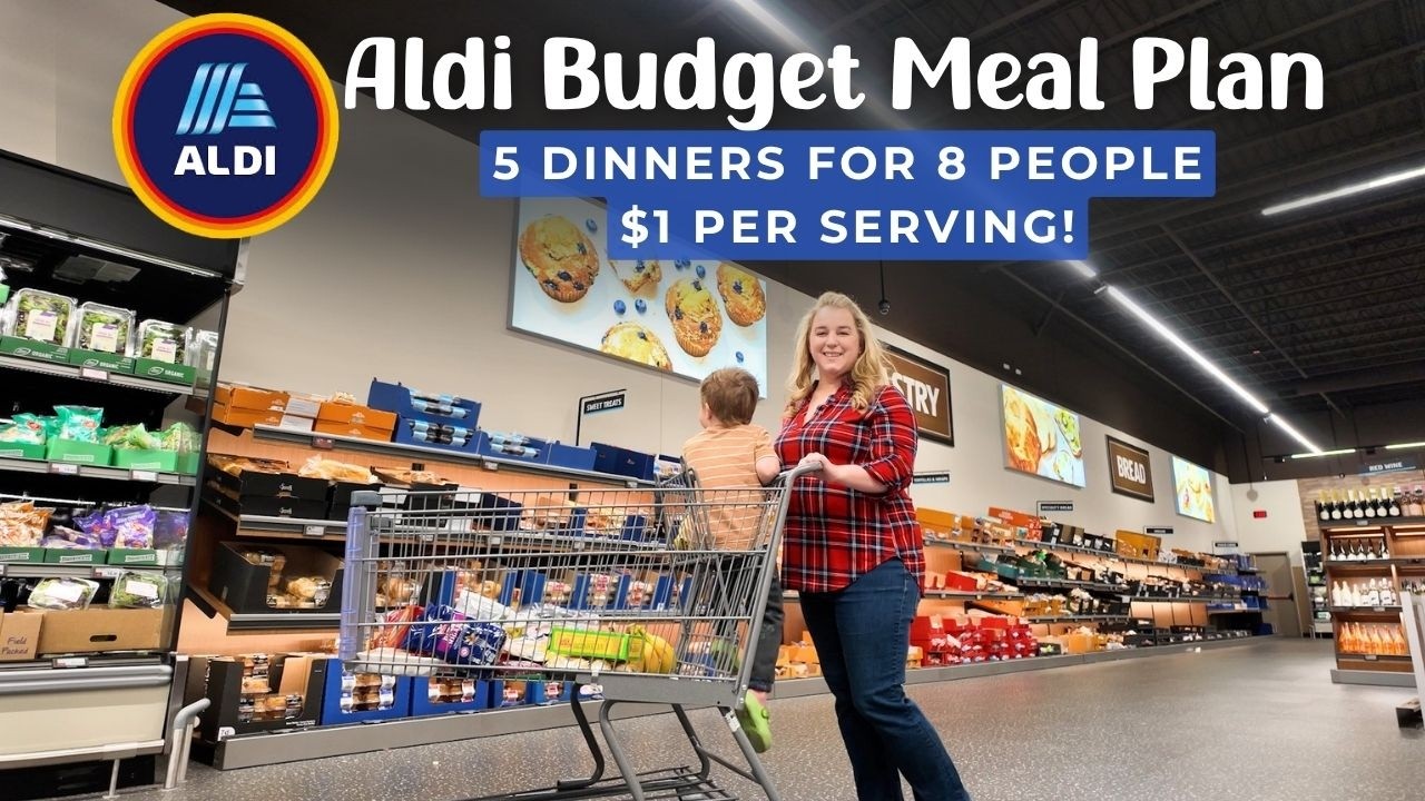Crazy Cheap Aldi Budget Meal Plan & Grocery Haul | Feeding a family of 8 a week of dinners!