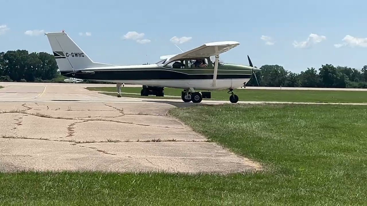 C-GWHC Cessna 172H Skyhawk taxis by at AirVenture on July 22, 2024