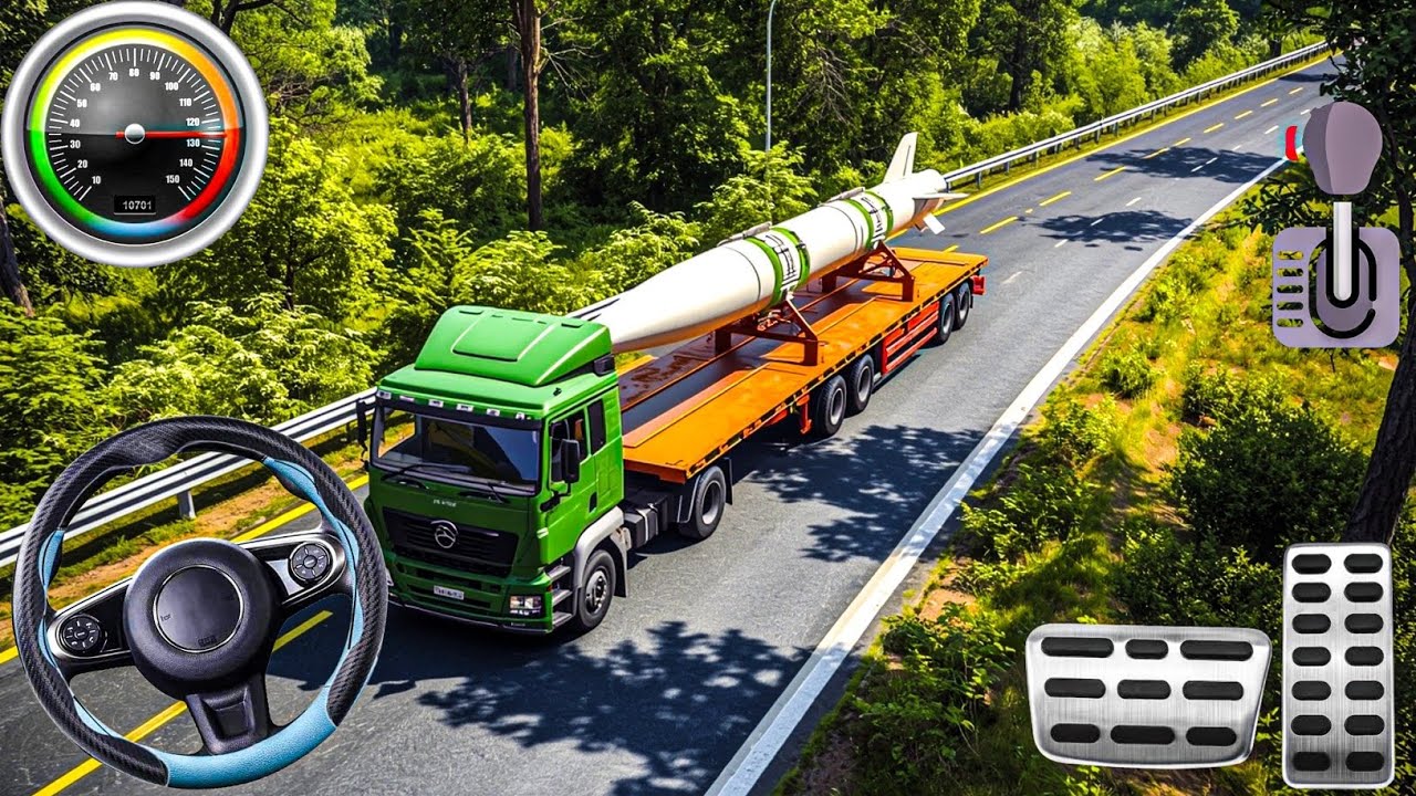 Missile Transport Mission on Highway | Realistic Truck Driving Simulator 🚛💥
