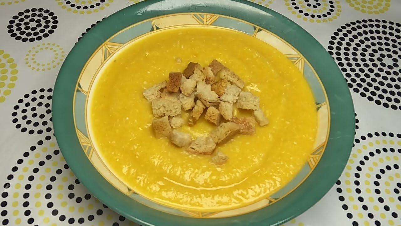 🥣 Тыквенный суп-пюре с куриным филе \ Pumpkin soup with chicken fillet