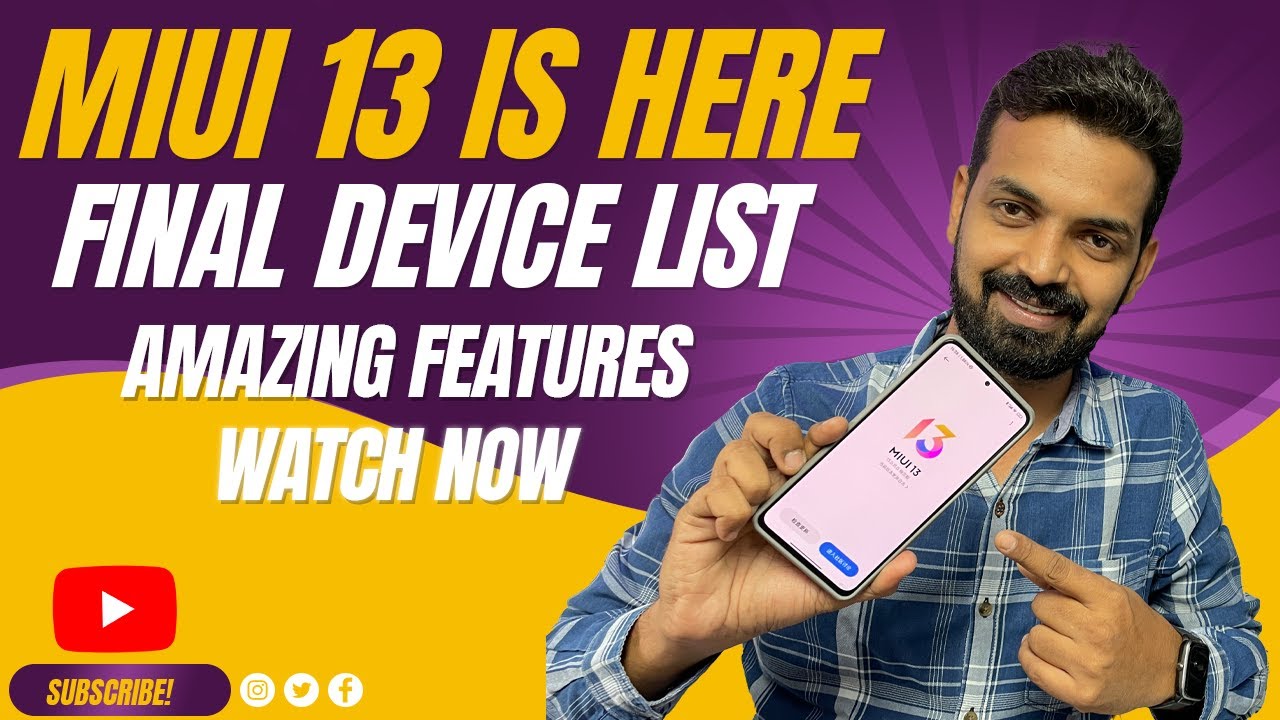 MIUI 13 Launch Today. MIUI 13 For Xiaomi, Redmi, Poco Devices | Will your device get MIUI 13 ?