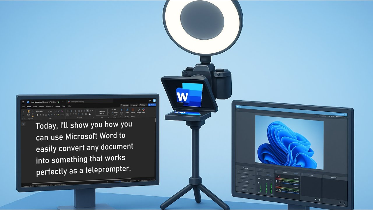 Cómo usar Microsoft Word como teleprompter gratis