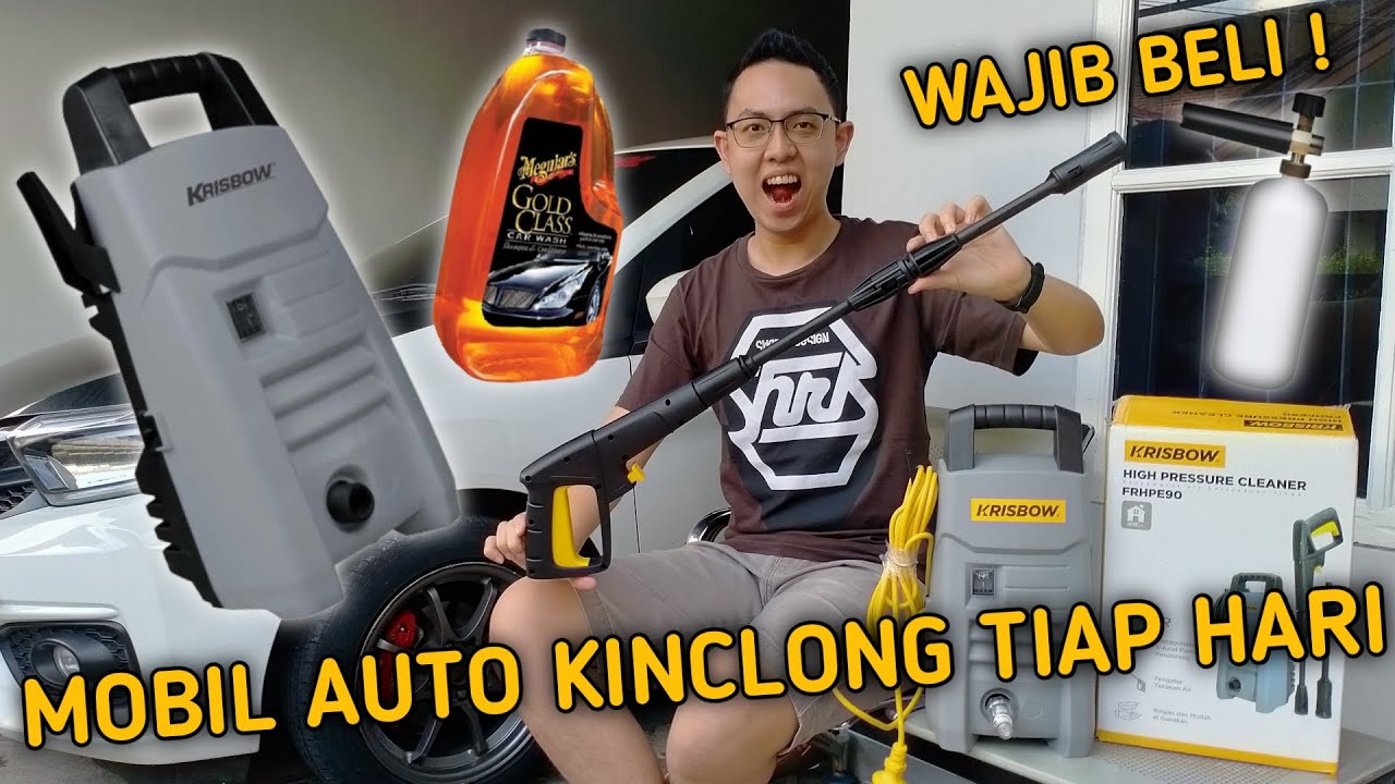 KRISBOW HIGH PRESSURE JET CLEANER REVIEW ALAT CUCI MOBIL MOTOR STEAM TERBAIK - JEFF WILLIS