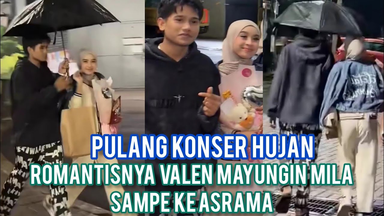 VALEN SIGAP MAYUNGIN MILA DARI STUDIO INDOSIAR KE ASRAMA TADI MALAM SELESAI KONSER 