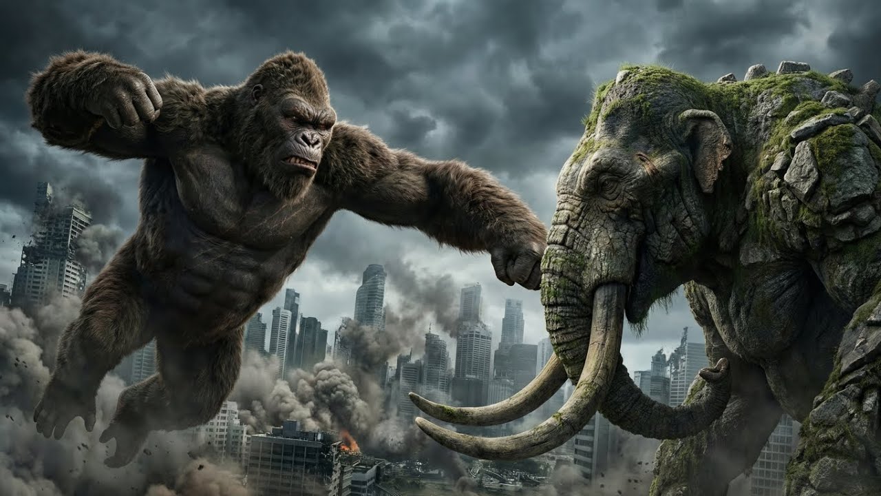 Kong vs The Mountain Behemoth | The Day Titans Shook the City (Full Movie)