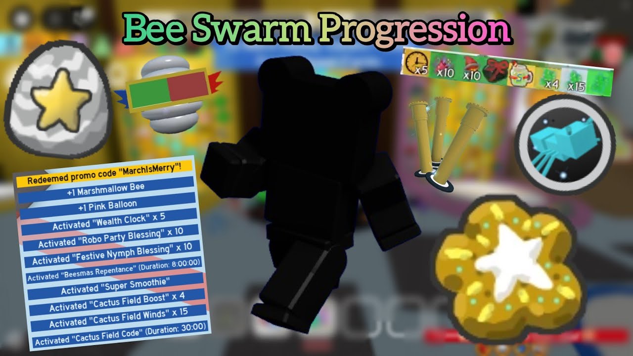 35 Bees! (+ MarchIsMerry code boost) - Bee Swarm Simulator progression #5