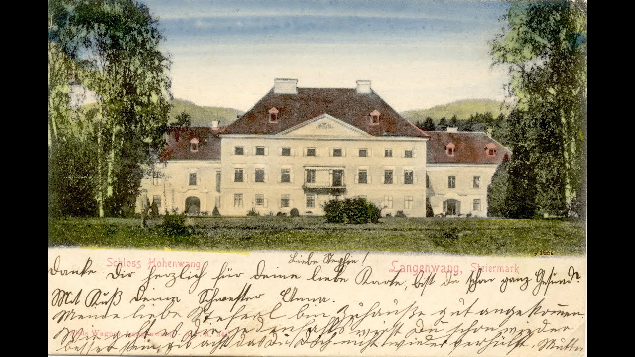 Langenwang - Schloss Neu Hohenwang - Sprengung am 26. November 1964