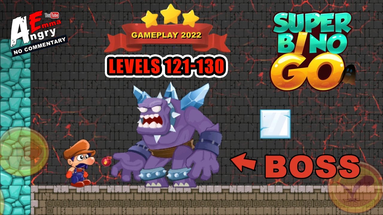 Super Bino Go - Levels 121-130 + BOSS (Android Gameplay)
