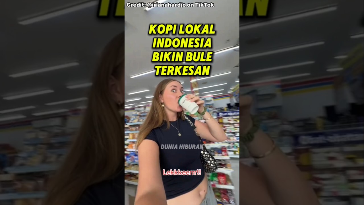 Kopi Lokal Indonesia Bikin Bule Terkesan #bule #reaksibule #shorts
