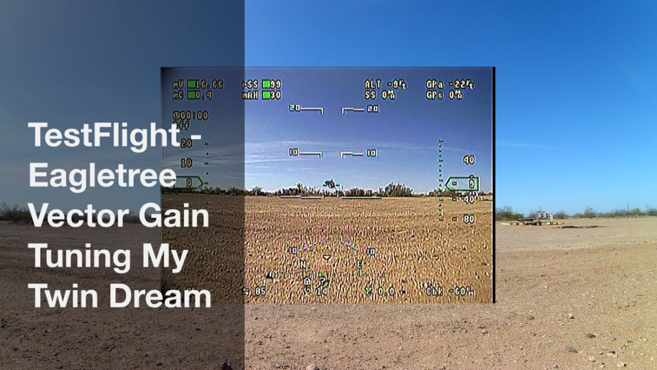 How to Tune Gain on Eagletree Vector - My Twin Dream RC Plane