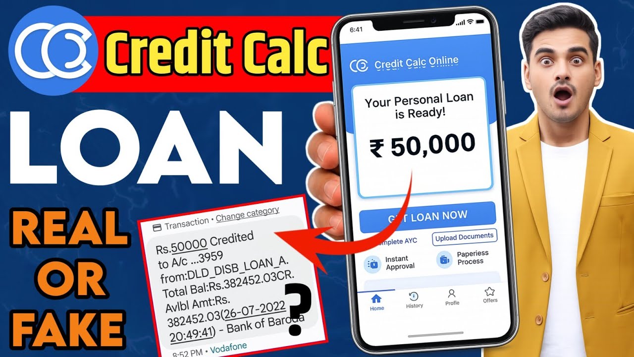 Credit calc online loan app review | credit calc online loan app real or fake | credit calc online