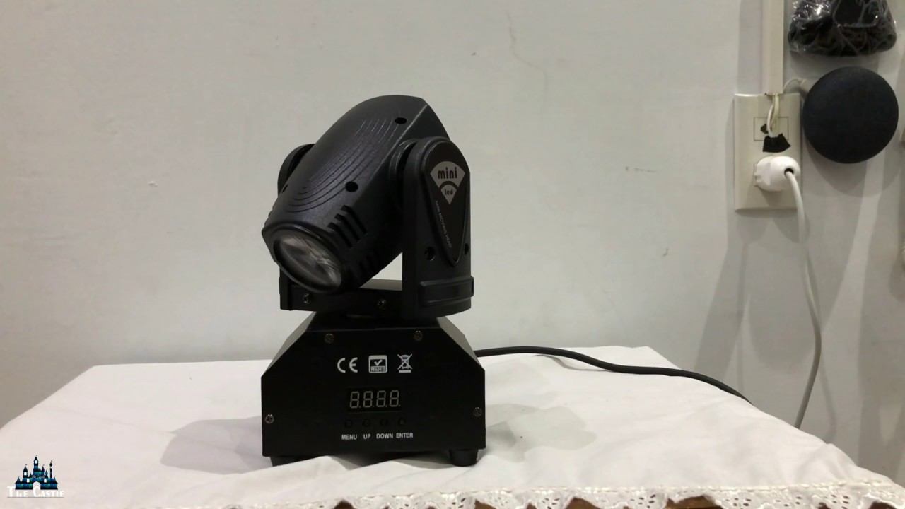 UNBOXING Mini LED Moving Head Spot Beam RGBW - Indonesia