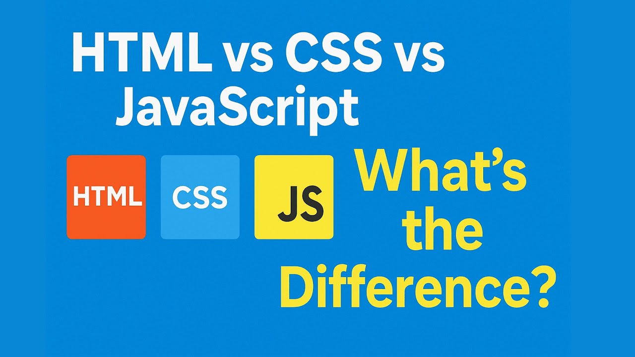 HTML vs CSS vs JavaScript &ndash; What&rsquo;s the Difference