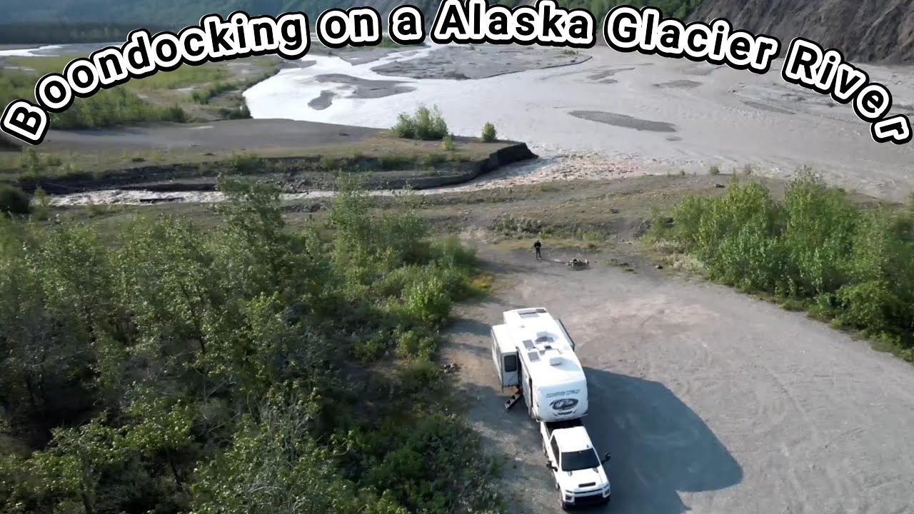 Большой автодом на ледниковой реке Аляски #alaska #жизньвдоме #offgrid