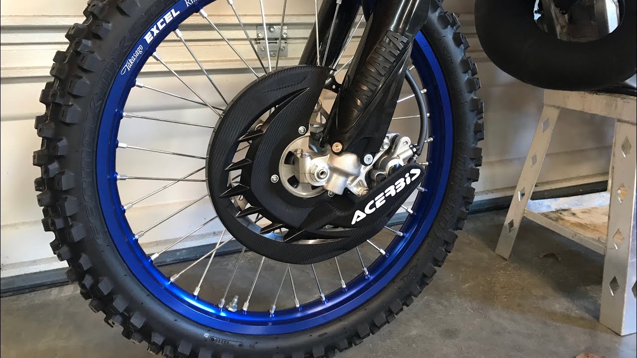 Acerbis X-Brake Front Brake Disc Cover Unboxing and Install I 2021 Yamaha YZ250 2 Stroke