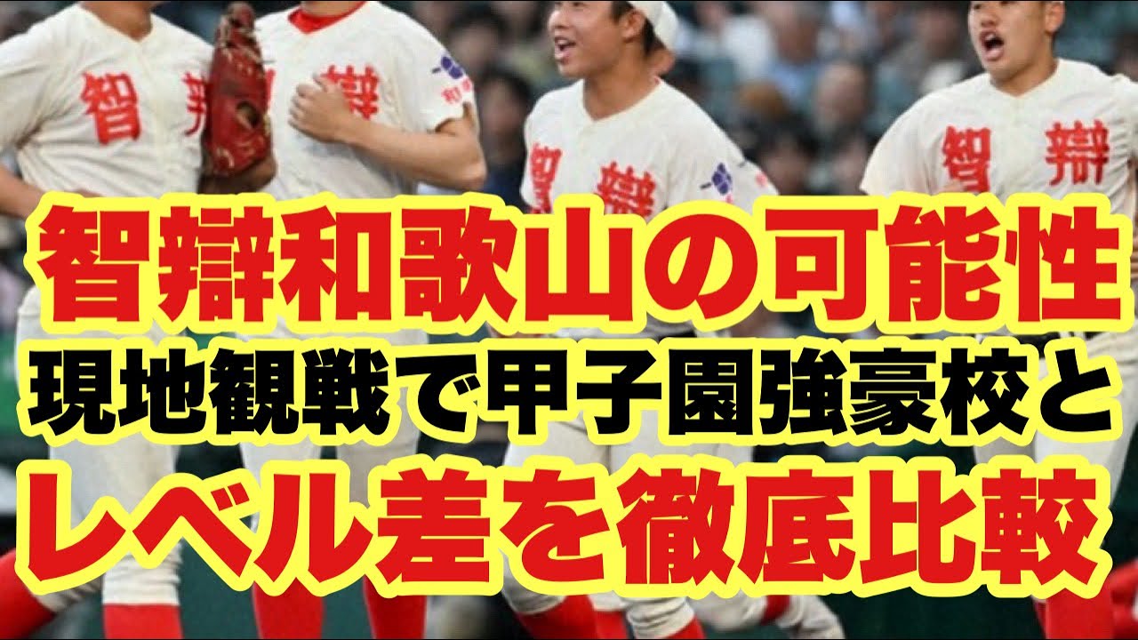 【高校野球】現地観戦で見た❗️智辯和歌山と甲子園強豪校とのレベル差を徹底比較❗️