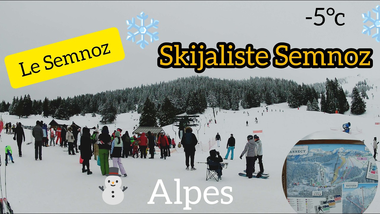 LE SEMNOZ SKI/SKIJALISTE SEMNOZ ALPES #alpes #annecy #semnoz #neige #hiver2026  #skijanje #zima2026