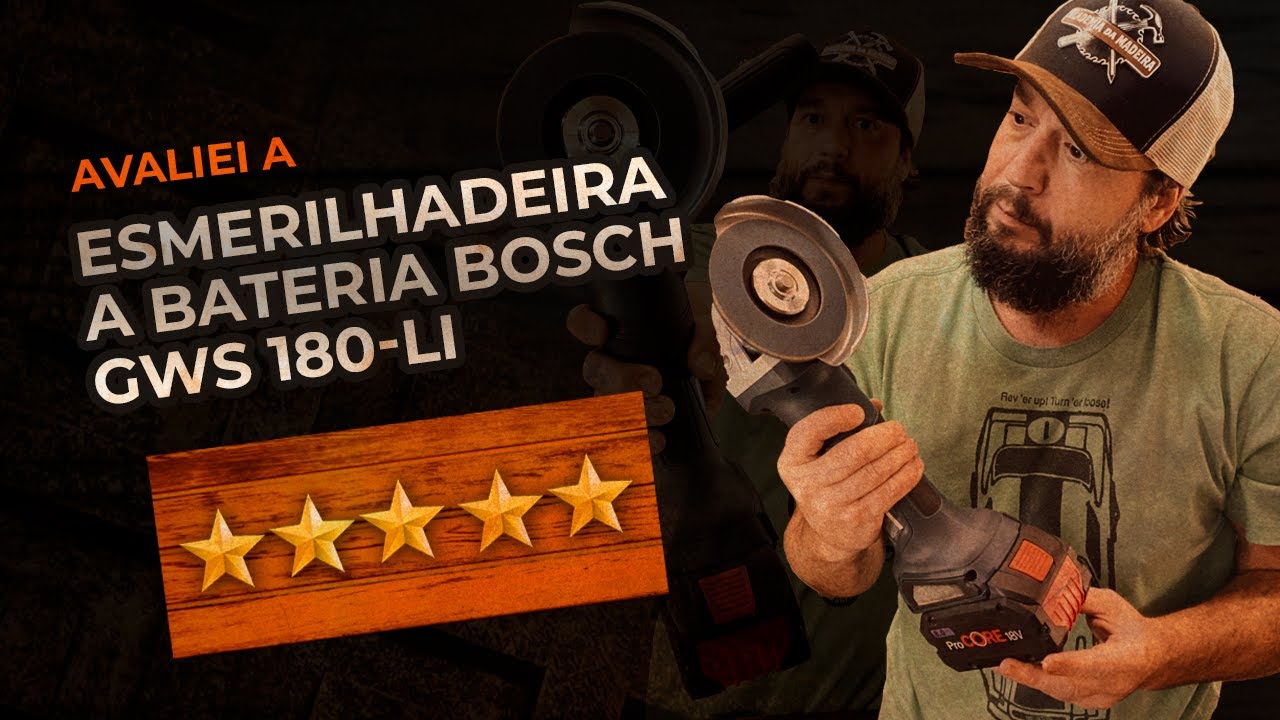 Esmerilhadeira Bosch a bateria!