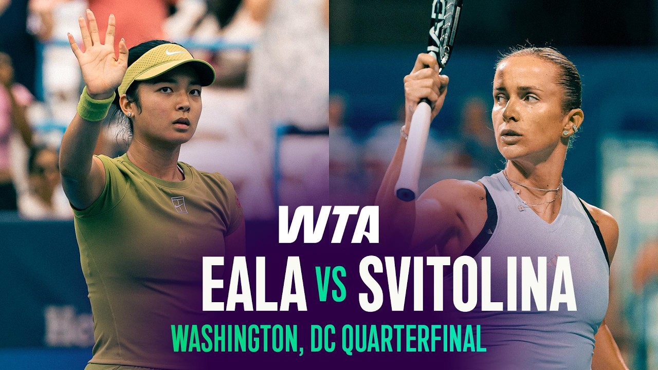 Alexandra Eala vs. Elina Svitolina | 2026 Washington, DC Quarterfinal | WTA Match Highlights