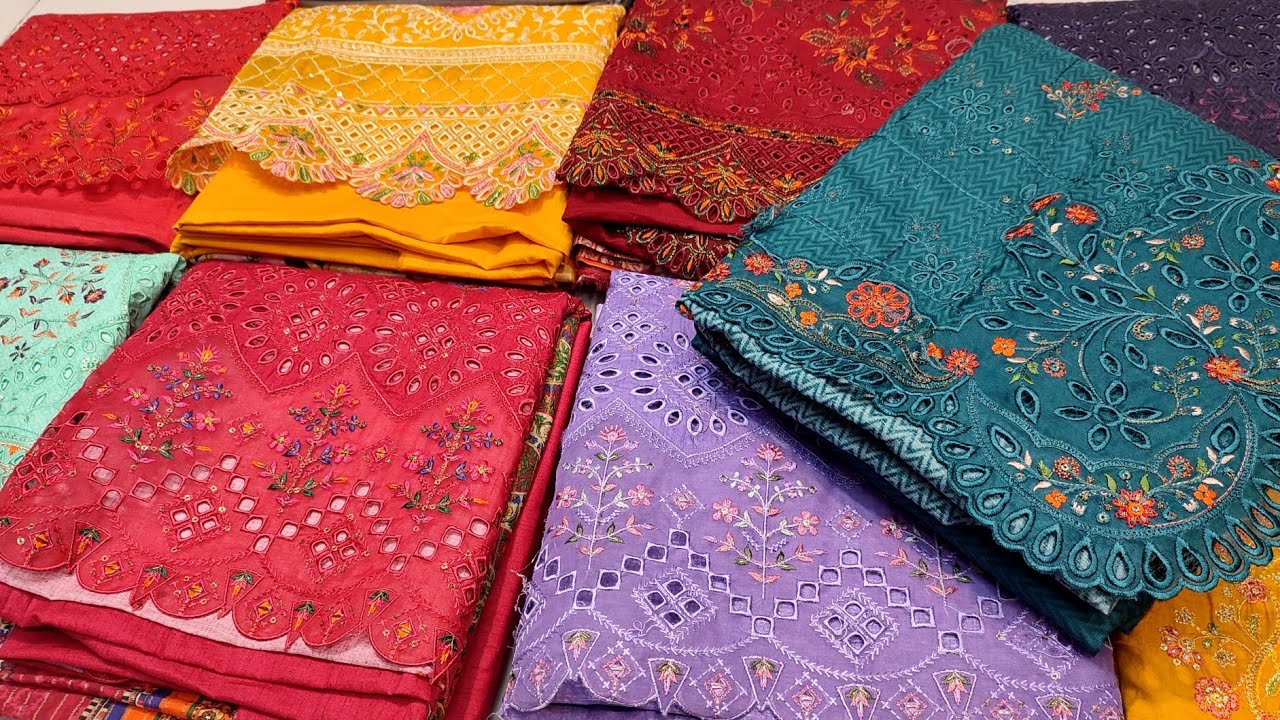 Bin Saeed Chikankari 2024 | Bin Saeed Lawn Collection 2024 | Bin Saaed 3pc | Cloth Point
