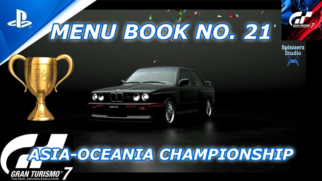Gran Turismo 7 Cafe Menu Book No. 21 Asia-Oceania Championship | GT7 Book No. 21