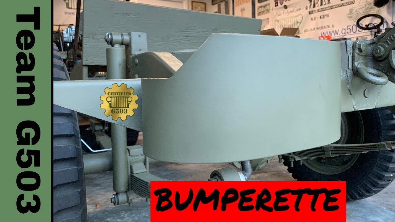 How To Install The Bumperettes On A Willys MB / Ford GPW  G503 Jeep