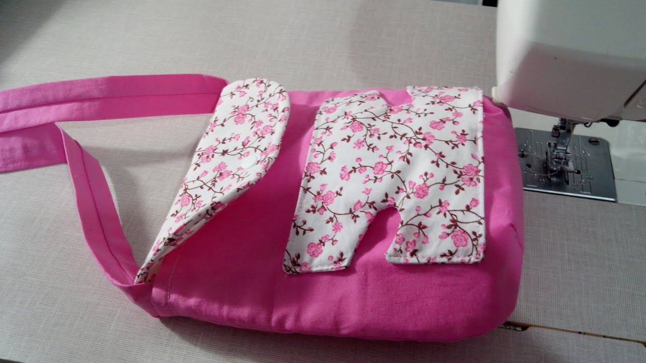 Bolsa para boneca: Costura da bolsa parte 1/2 - Dee Rosa Artesanatos
