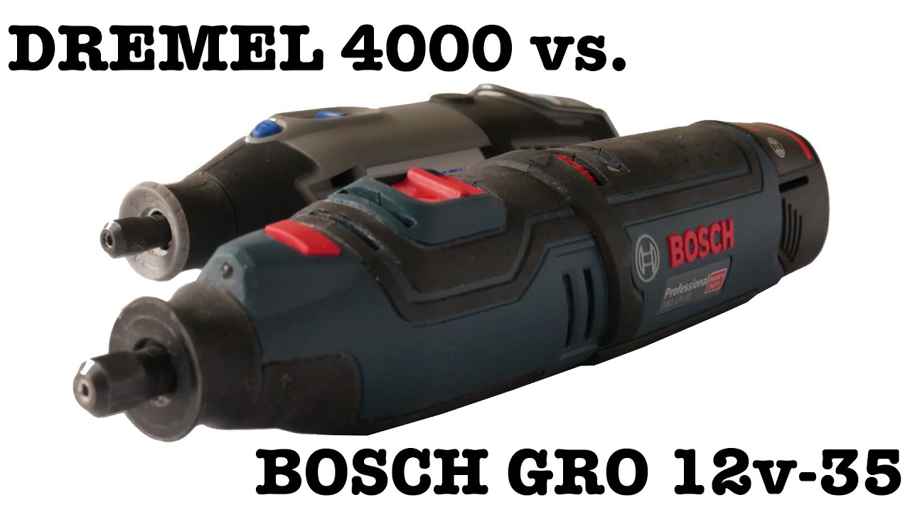 #031 Multiszlifierki: Bosch GRO 12v 35 vs Dremel 4000
