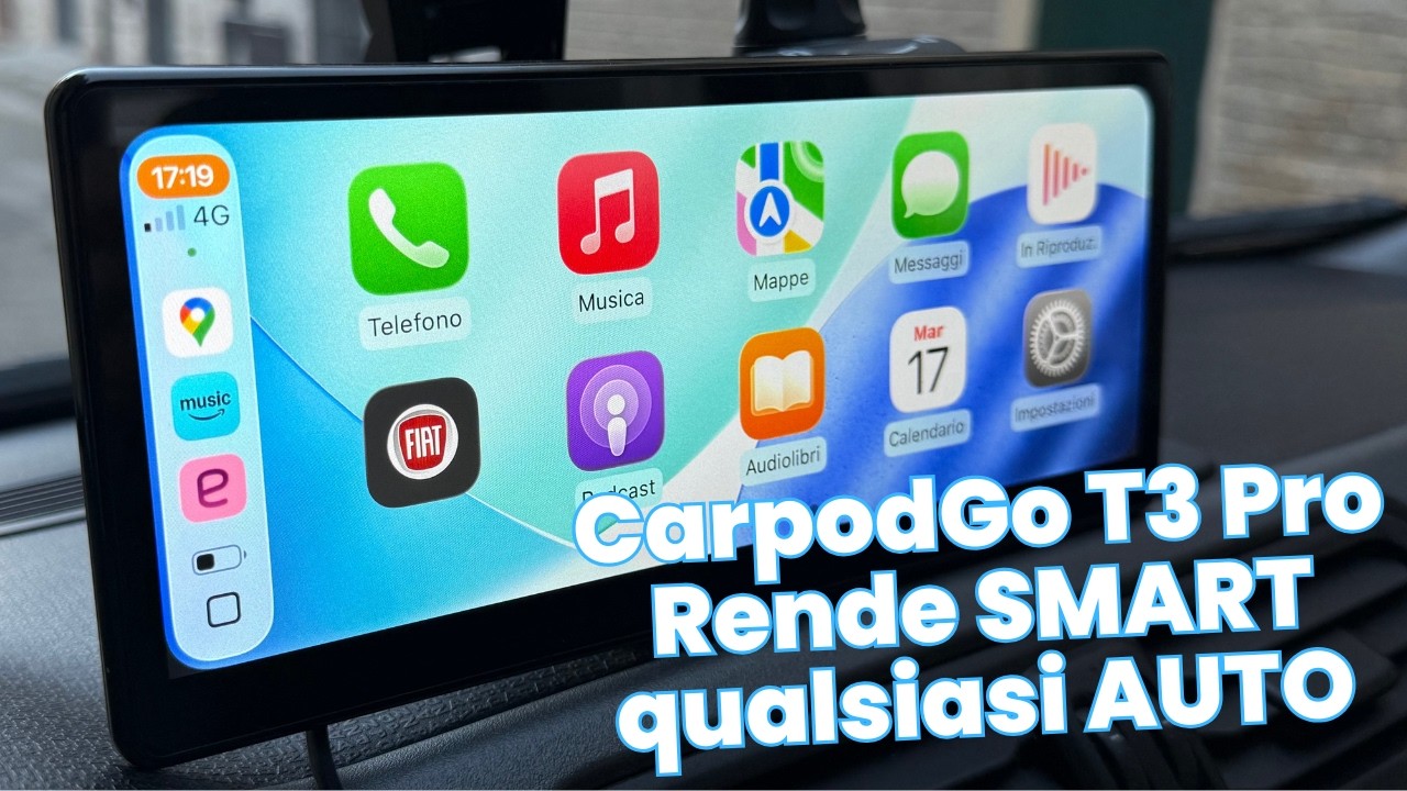 Con CarpodGo T3 Pro ogni veicolo diventa SMART - Apple CarPlay e Android Auto anche su auto 