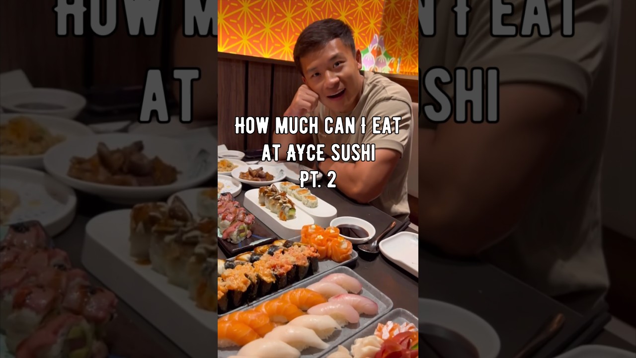 How much can I eat at AYCE #sushi 😱