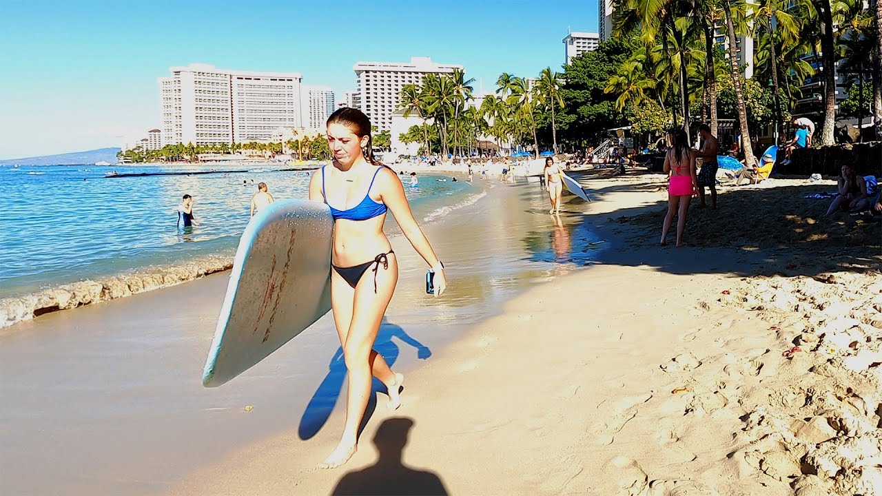 Walking Tour of the Waikiki Beachwalk in Honolulu 🌴 HAWAII PEOPLE 🌴  (2024) #walkingtour #honolulu