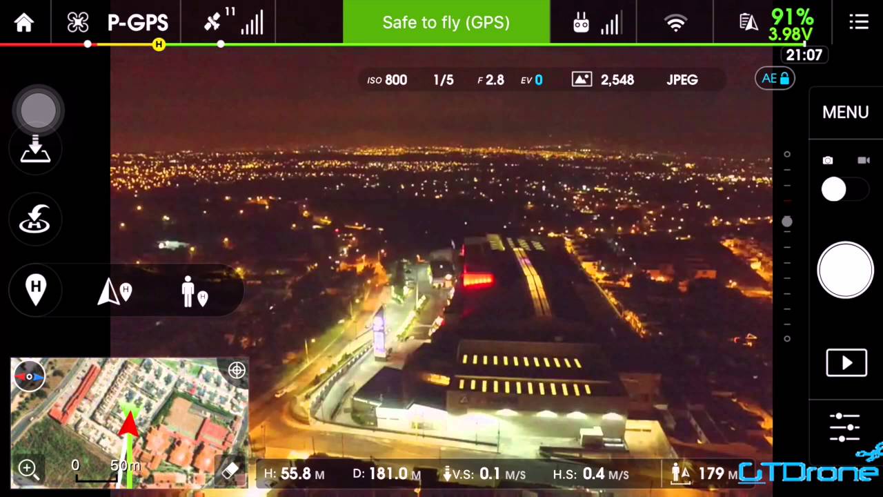 Phantom 3 standard , Range and altitude test  in the city