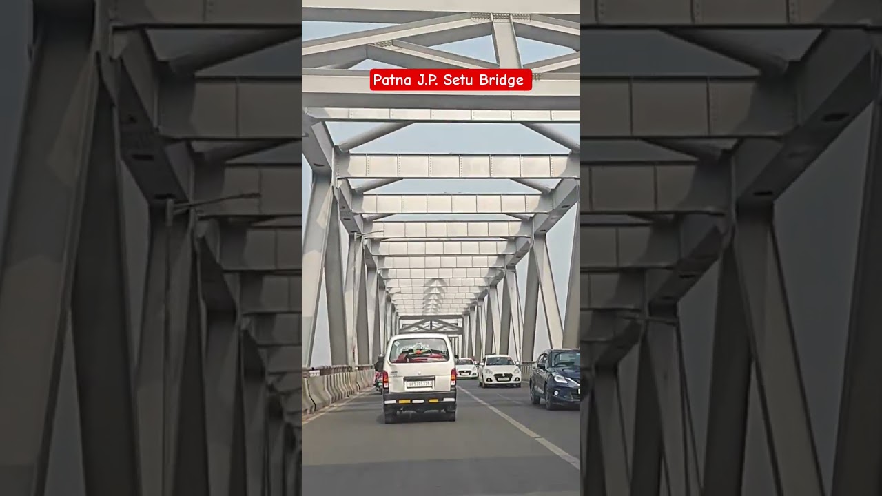 Raftaar aur Khoobsurti! 🚗💨 JP Setu ki ek sham Ganga ke upar. Bihar badal raha hai #ganga #patna