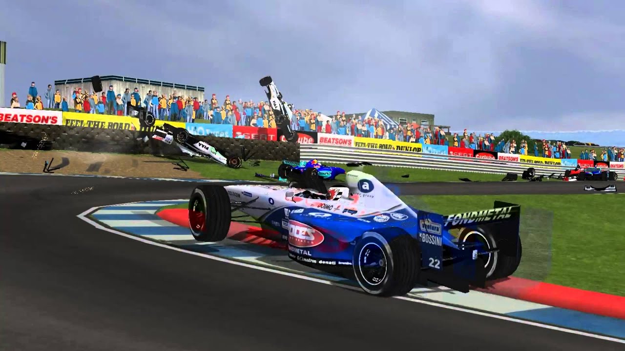 rFactor F1 1998 Crash Compilation