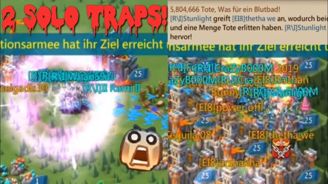 2 Solo Traps in fury zeroed and almost zeroed! | Lords Mobile