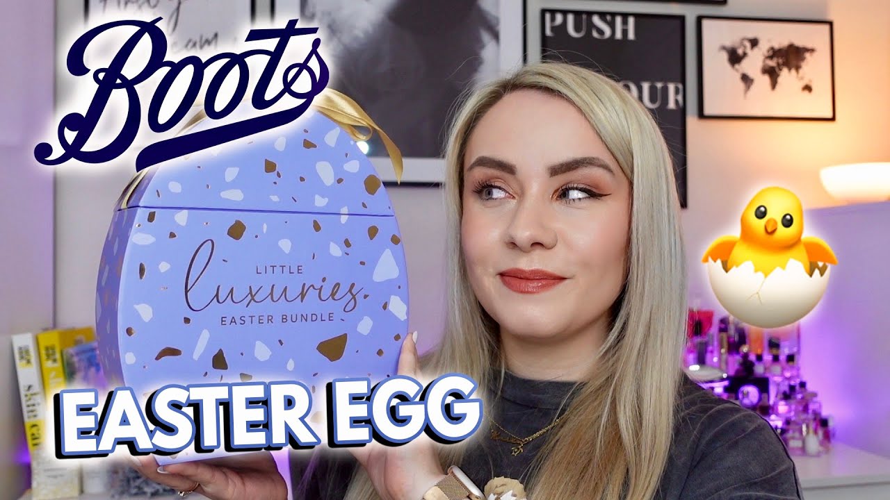 BOOTS LITTLE LUXURIES EASTER EGG UNBOXING 2024 🐣  £45 BEAUTY EGG! | MISS BOUX