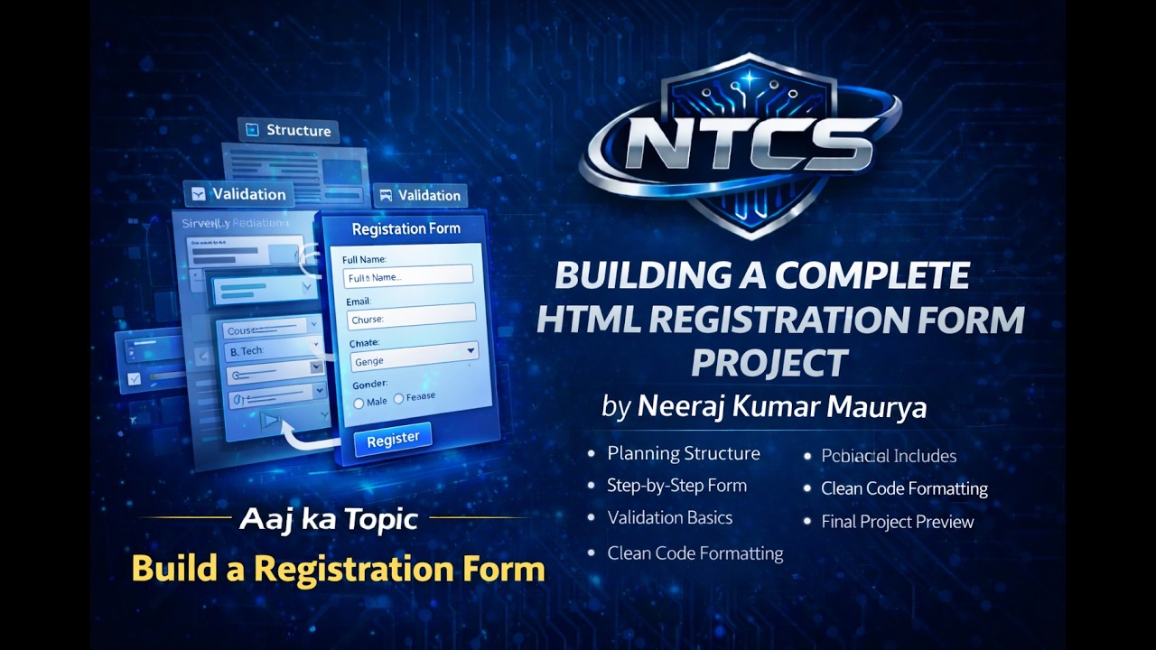 Building a Complete HTML Registration Form Project