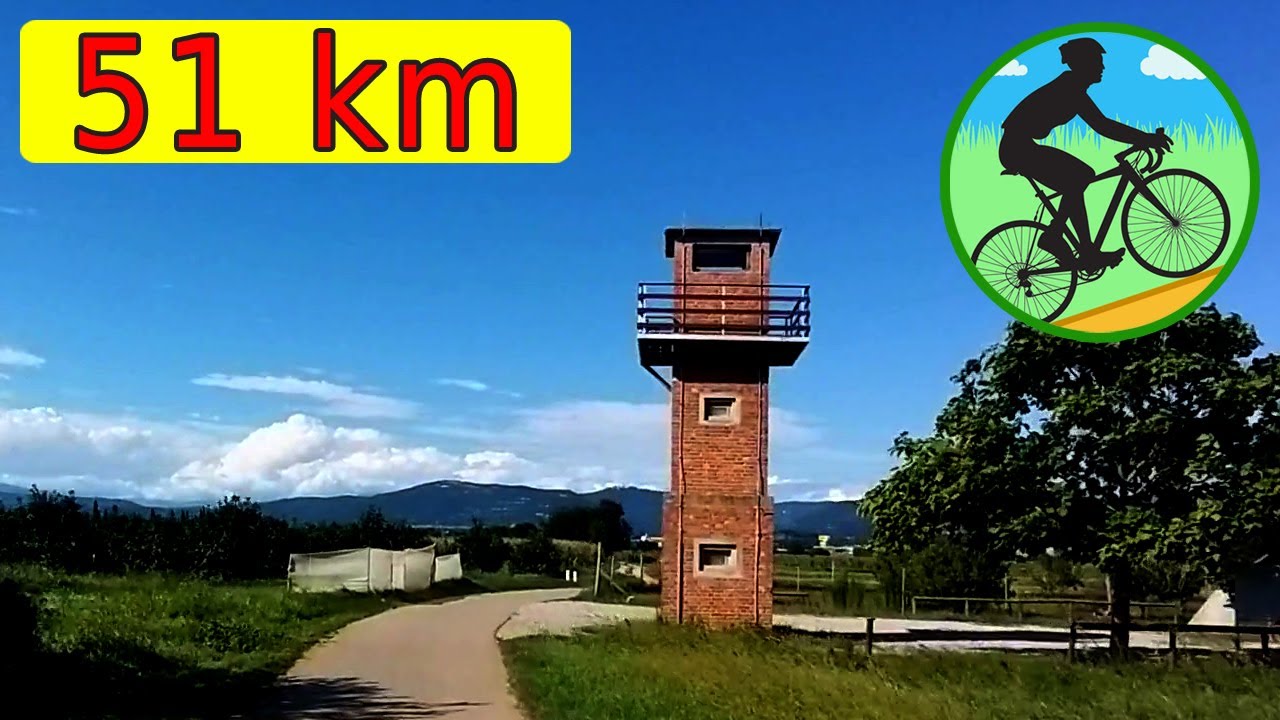 #Cycling in #Slovenia against the wind in Vipava valley, 51 km, lavender bike found on the way!