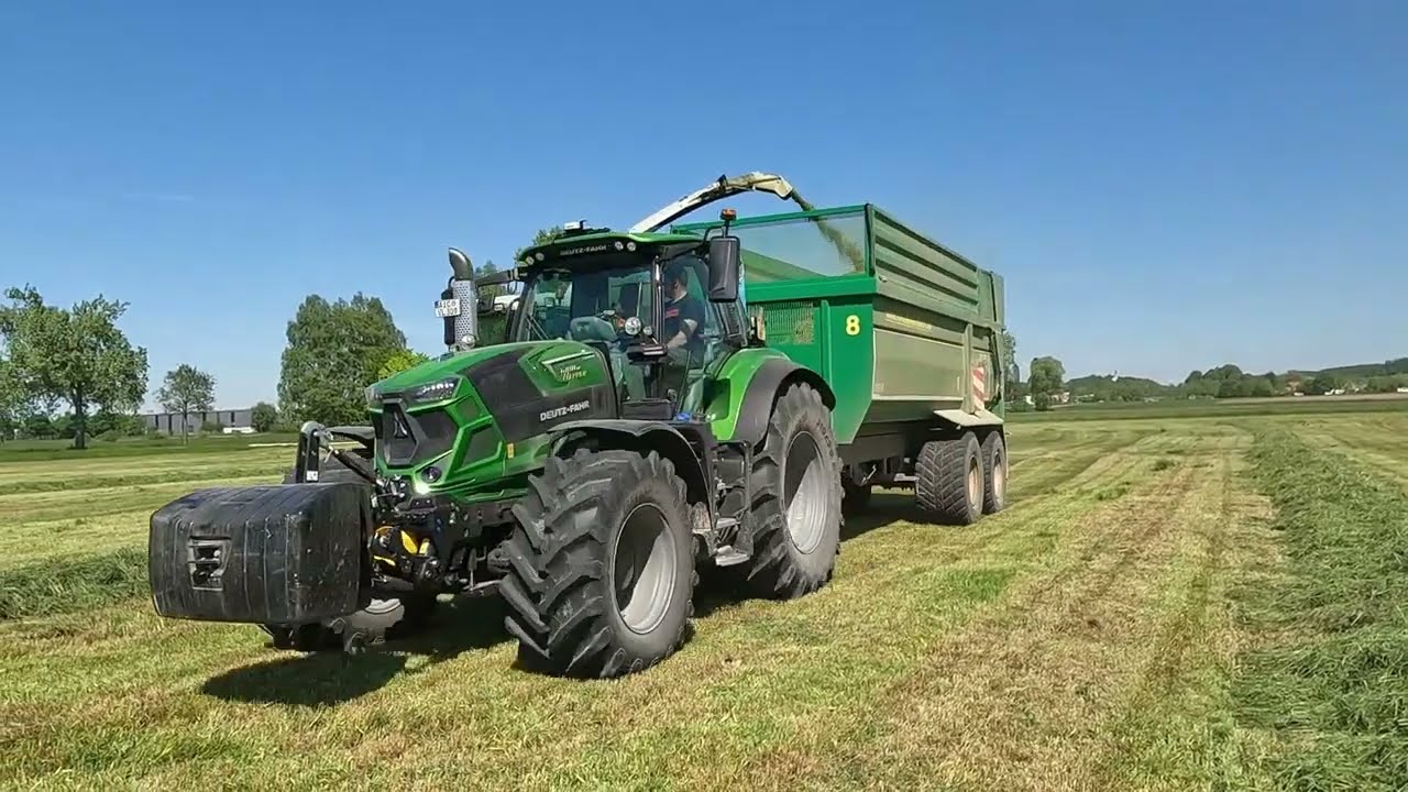 1.Schnitt 2025 / LU Ewald / Claas Jaguar 870 / Deutz, Fendt, New Holland