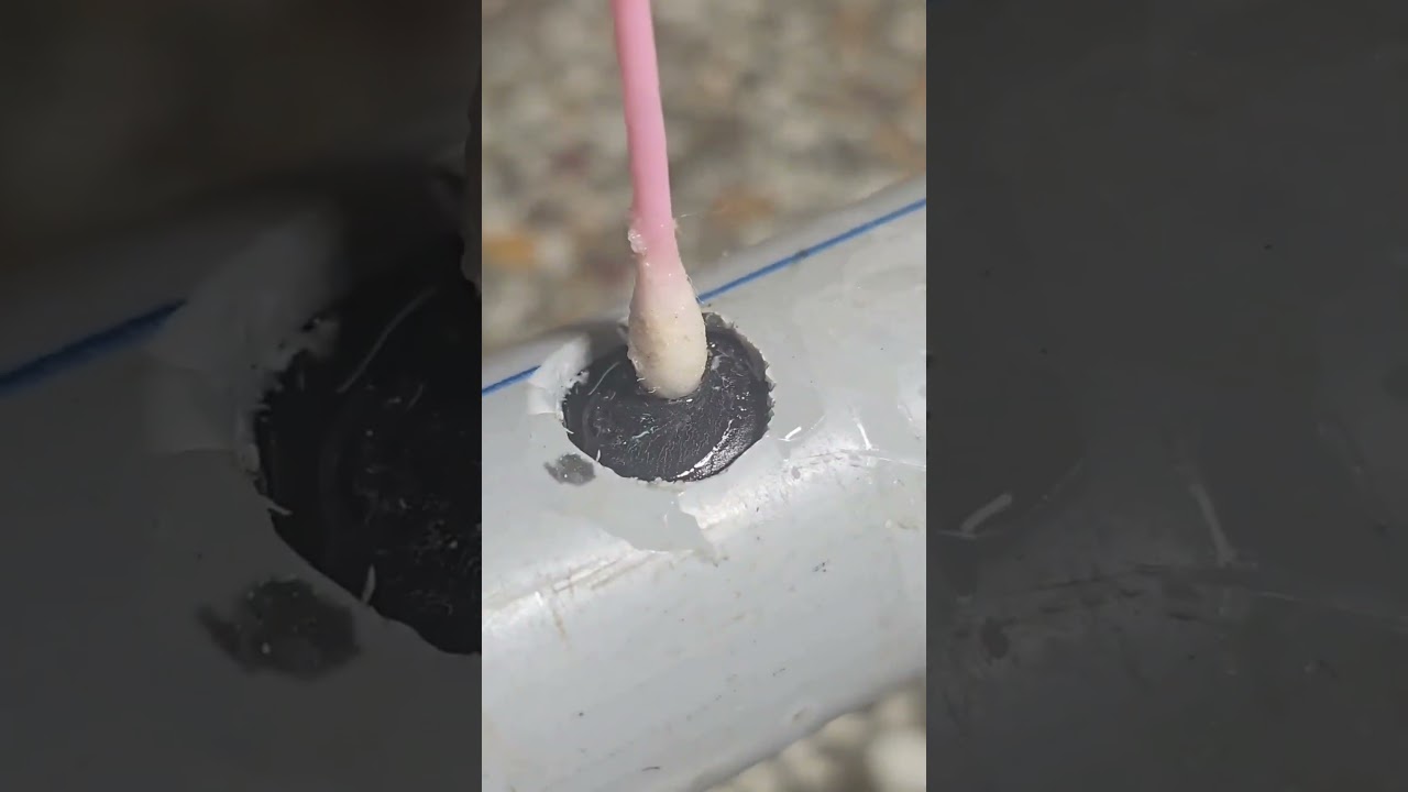 A highly recommended technique for patching water pipes that have holes caused by drilling. #shorts