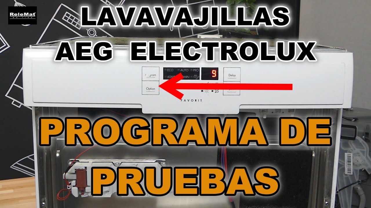 👉  Lavavajillas AEG Electrolux, programa de pruebas. AEG Electrolux dishwasher, test program.