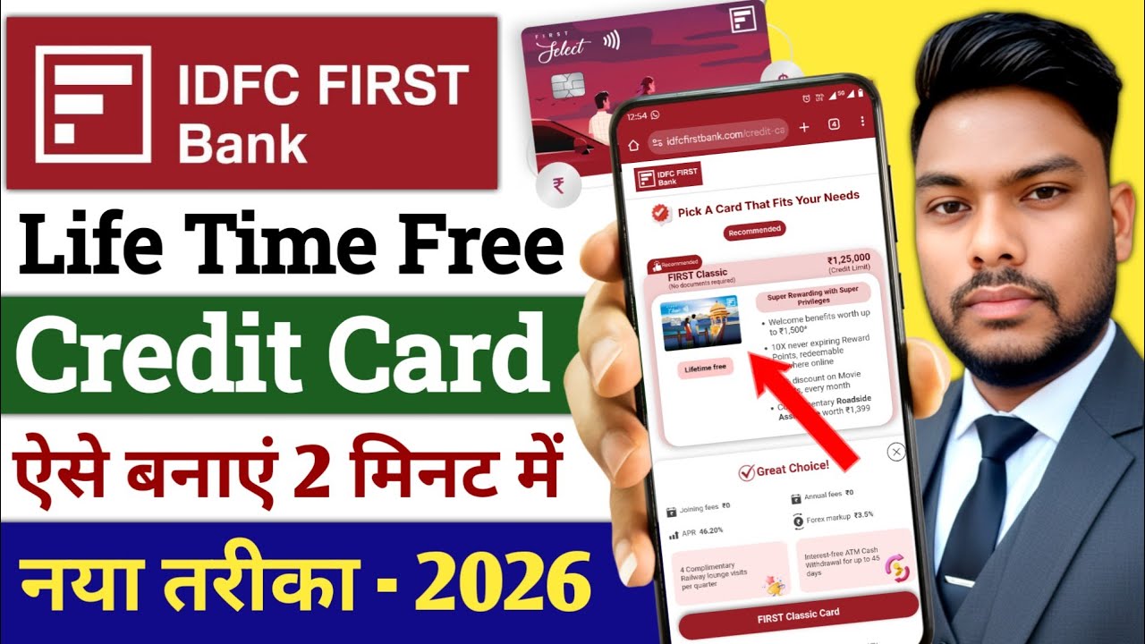 IDFC First Bank Bank Life Time Free Credit Card apply Full Process 2026 IDFC Credit Card apply
