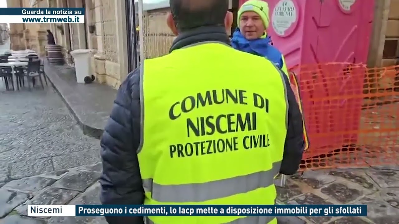 Niscemi - Proseguono i cedimenti, lo Iacp mette a disposizione immobili per gli sfollati